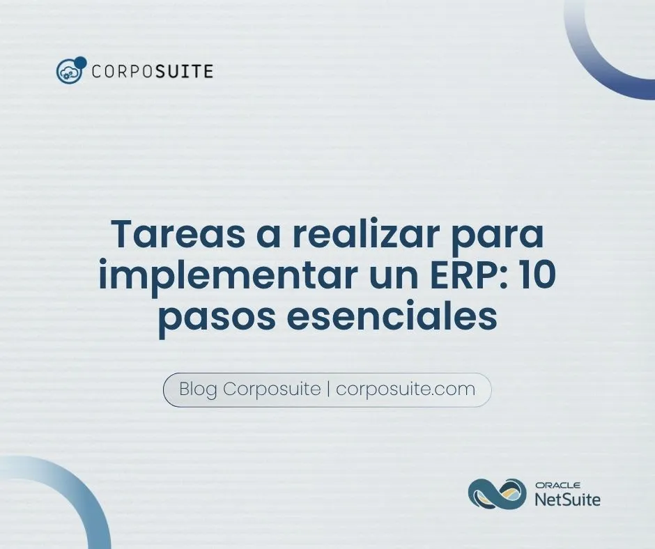 Tareas a realizar para implementar un ERP